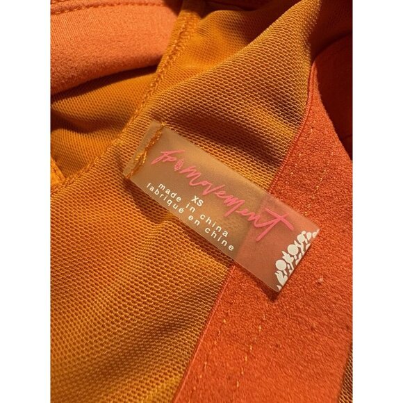 Free People Movement Orange Skortie Size XS Athletic Pickleball School Casual - Picture 8 of 8